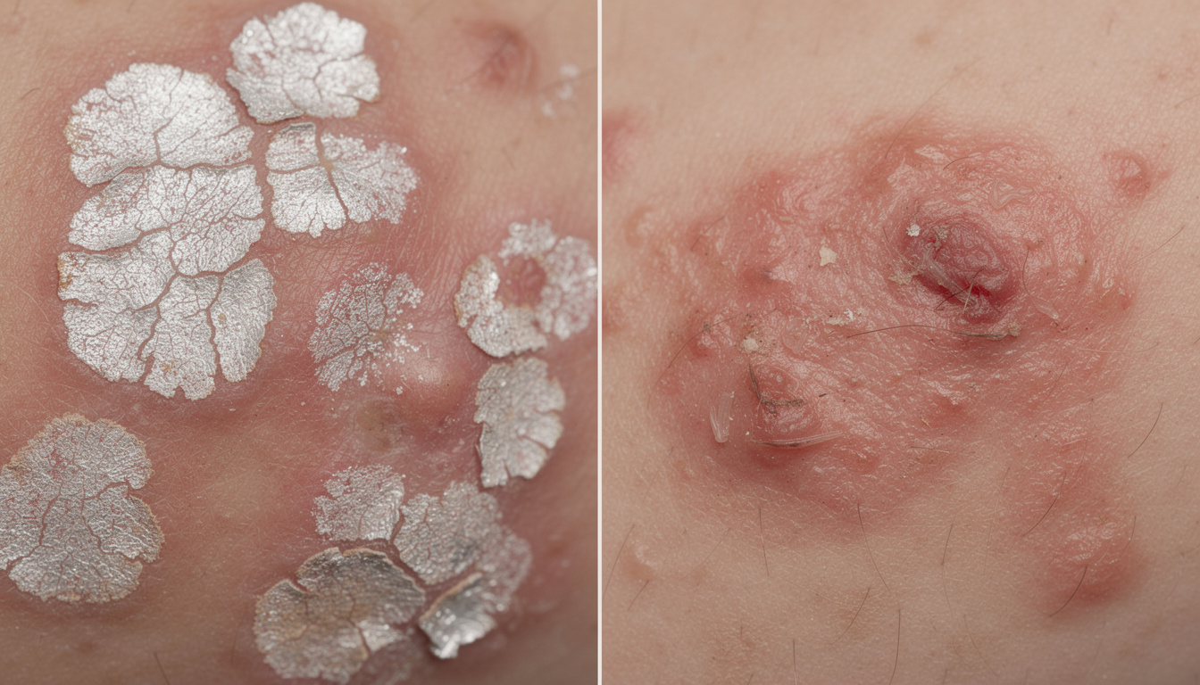 odkryj kluczowe różnice między egzemą i łuszczycą, dwoma częstymi chorobami skóry, aby lepiej zrozumieć ich objawy, przyczyny i leczenie.